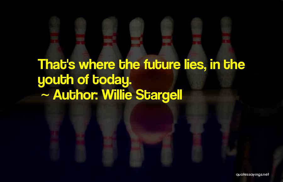 Willie Stargell Quotes: That's Where The Future Lies, In The Youth Of Today.