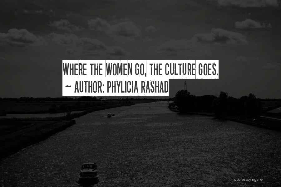 Phylicia Rashad Quotes: Where The Women Go, The Culture Goes.