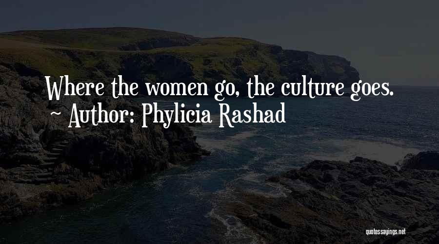 Phylicia Rashad Quotes: Where The Women Go, The Culture Goes.