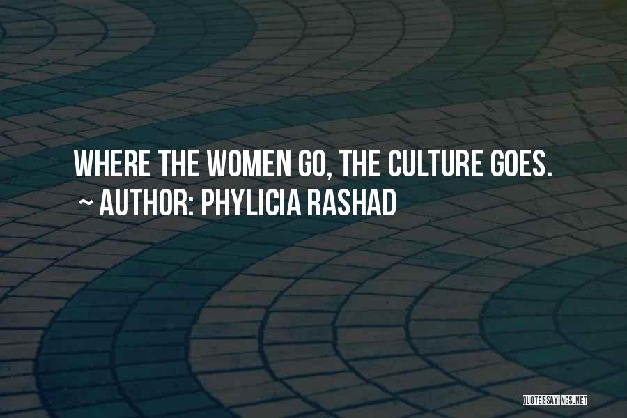 Phylicia Rashad Quotes: Where The Women Go, The Culture Goes.