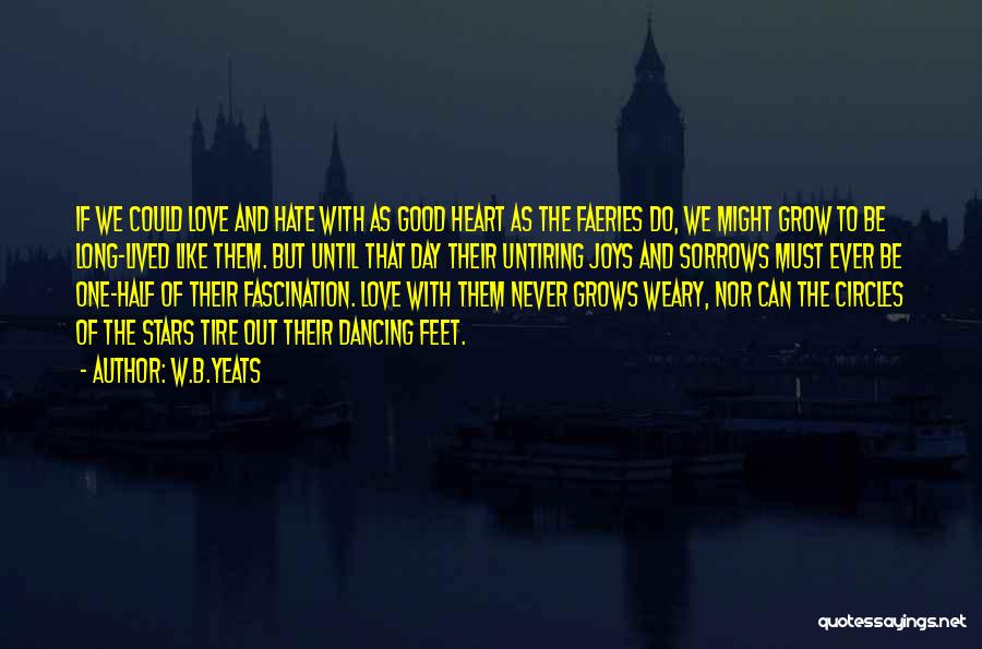 W.B.Yeats Quotes: If We Could Love And Hate With As Good Heart As The Faeries Do, We Might Grow To Be Long-lived