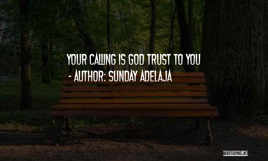 Sunday Adelaja Quotes: Your Calling Is God Trust To You