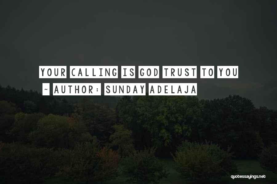 Sunday Adelaja Quotes: Your Calling Is God Trust To You
