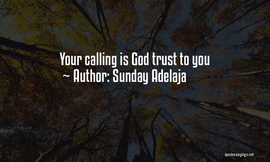 Sunday Adelaja Quotes: Your Calling Is God Trust To You