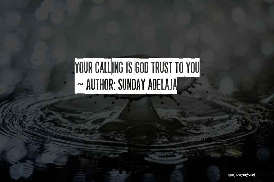 Sunday Adelaja Quotes: Your Calling Is God Trust To You