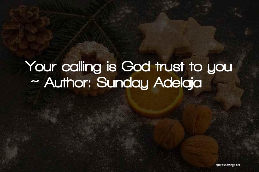 Sunday Adelaja Quotes: Your Calling Is God Trust To You