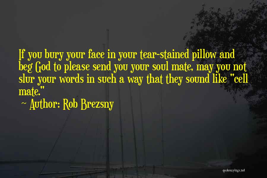 Rob Brezsny Quotes: If You Bury Your Face In Your Tear-stained Pillow And Beg God To Please Send You Your Soul Mate, May