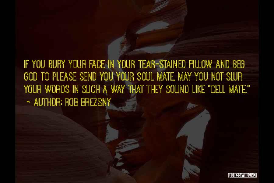 Rob Brezsny Quotes: If You Bury Your Face In Your Tear-stained Pillow And Beg God To Please Send You Your Soul Mate, May