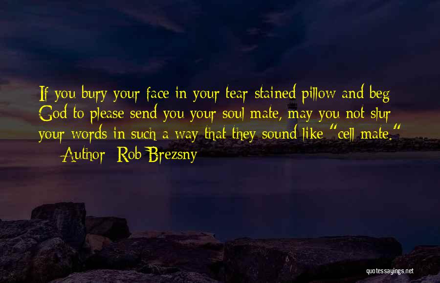 Rob Brezsny Quotes: If You Bury Your Face In Your Tear-stained Pillow And Beg God To Please Send You Your Soul Mate, May