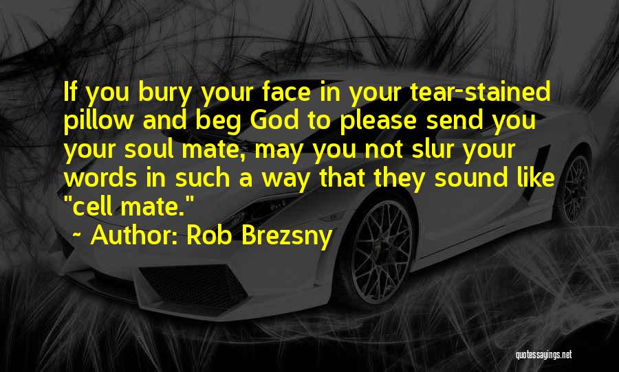 Rob Brezsny Quotes: If You Bury Your Face In Your Tear-stained Pillow And Beg God To Please Send You Your Soul Mate, May