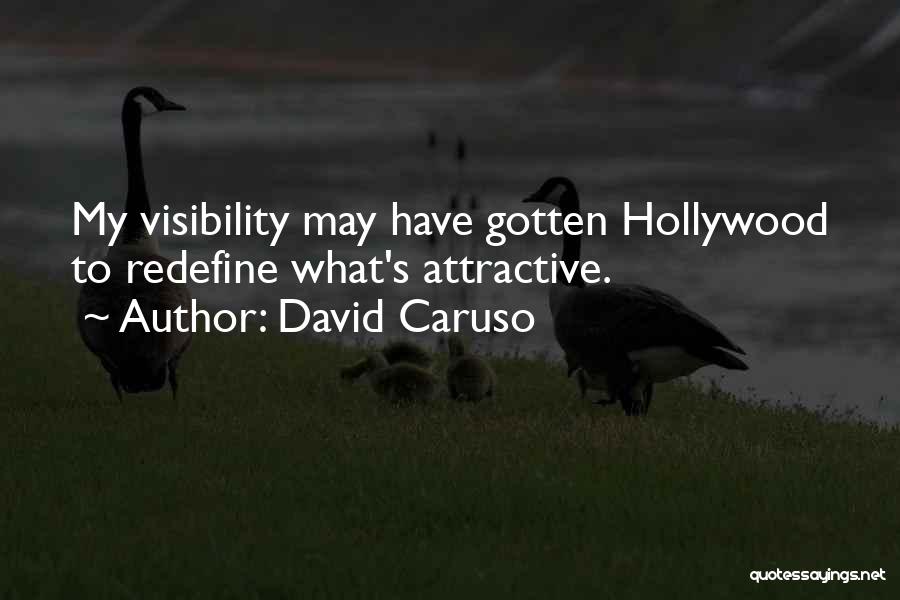 David Caruso Quotes: My Visibility May Have Gotten Hollywood To Redefine What's Attractive.