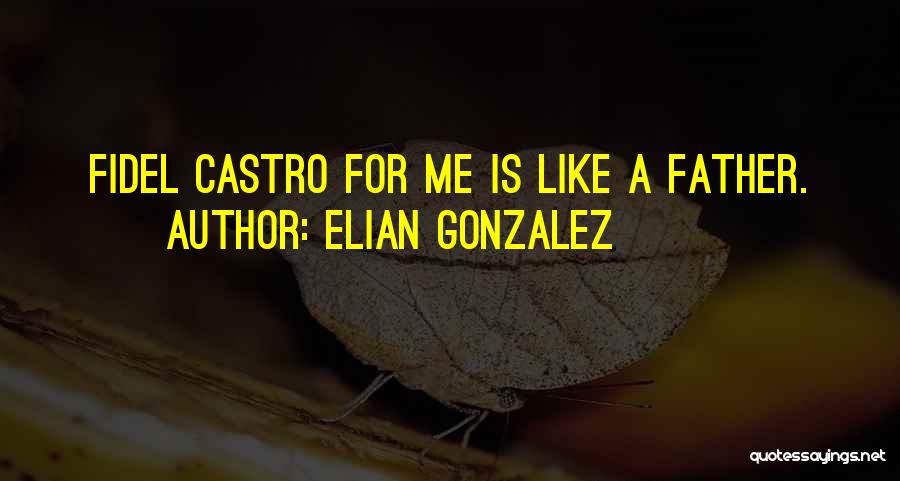 Elian Gonzalez Quotes: Fidel Castro For Me Is Like A Father.