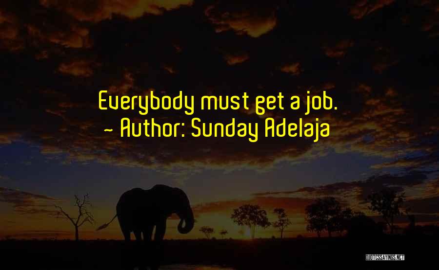 Sunday Adelaja Quotes: Everybody Must Get A Job.
