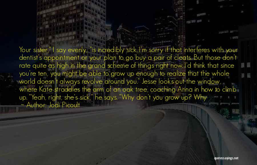 Jodi Picoult Quotes: Your Sister, I Say Evenly, Is Incredibly Sick. I'm Sorry If That Interferes With Your Dentist's Appointment Or Your Plan