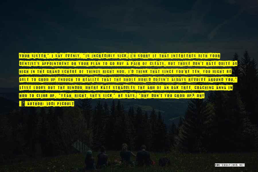 Jodi Picoult Quotes: Your Sister, I Say Evenly, Is Incredibly Sick. I'm Sorry If That Interferes With Your Dentist's Appointment Or Your Plan