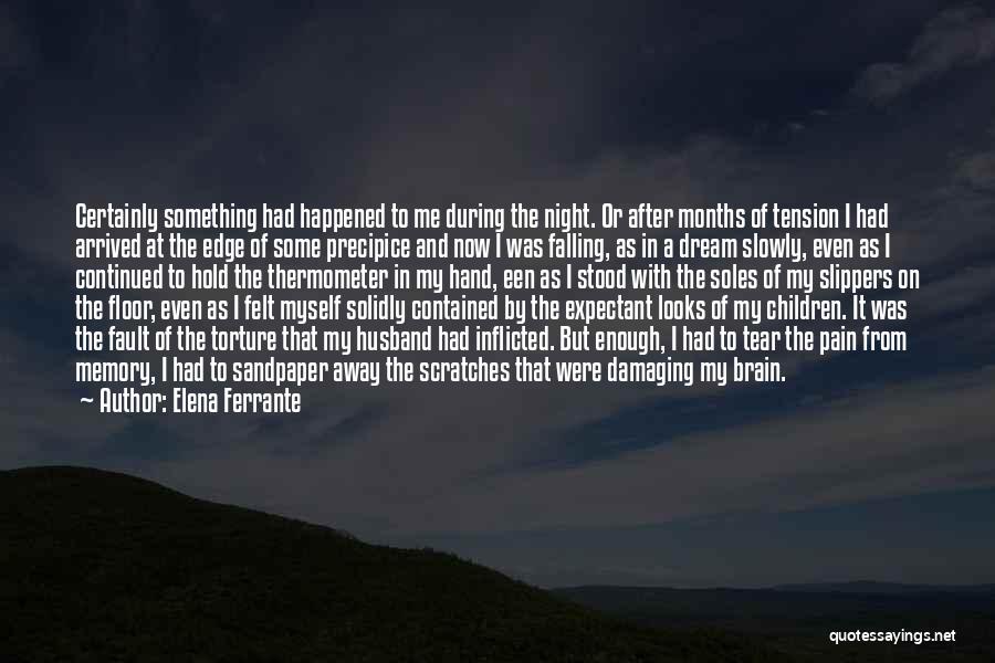 Elena Ferrante Quotes: Certainly Something Had Happened To Me During The Night. Or After Months Of Tension I Had Arrived At The Edge