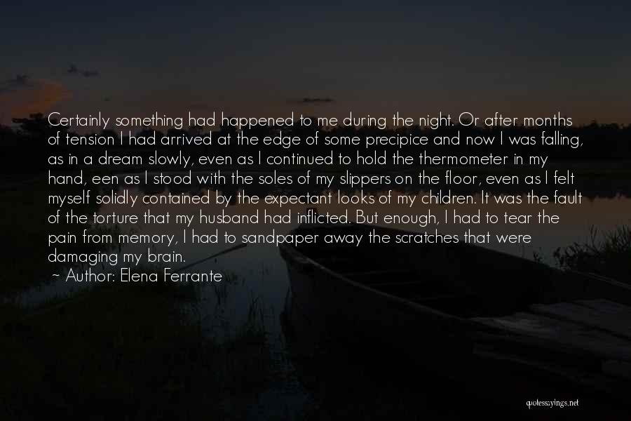 Elena Ferrante Quotes: Certainly Something Had Happened To Me During The Night. Or After Months Of Tension I Had Arrived At The Edge