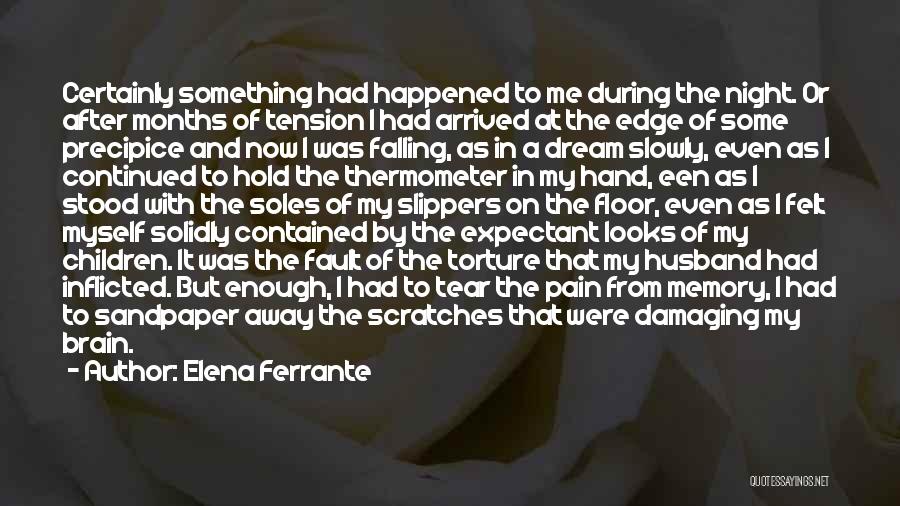 Elena Ferrante Quotes: Certainly Something Had Happened To Me During The Night. Or After Months Of Tension I Had Arrived At The Edge