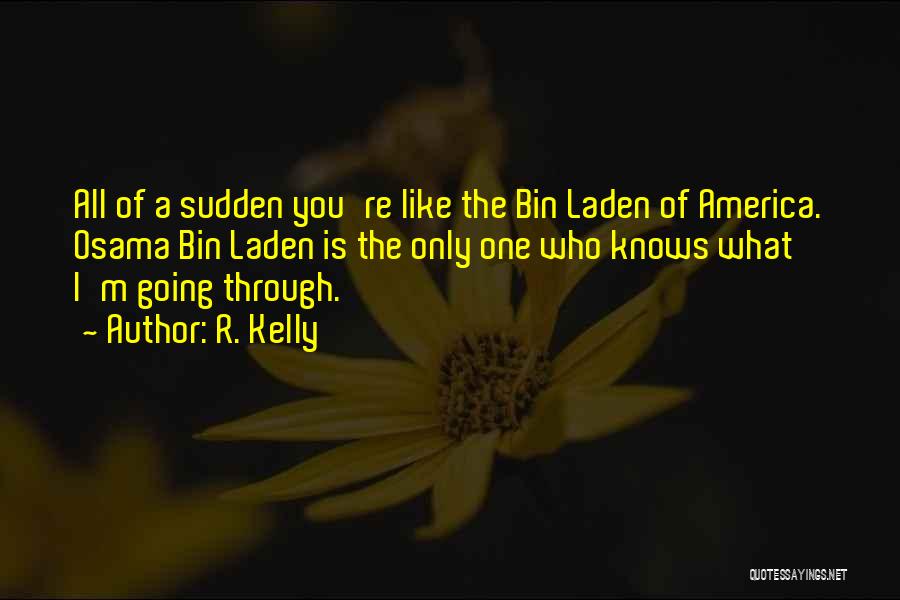 R. Kelly Quotes: All Of A Sudden You're Like The Bin Laden Of America. Osama Bin Laden Is The Only One Who Knows