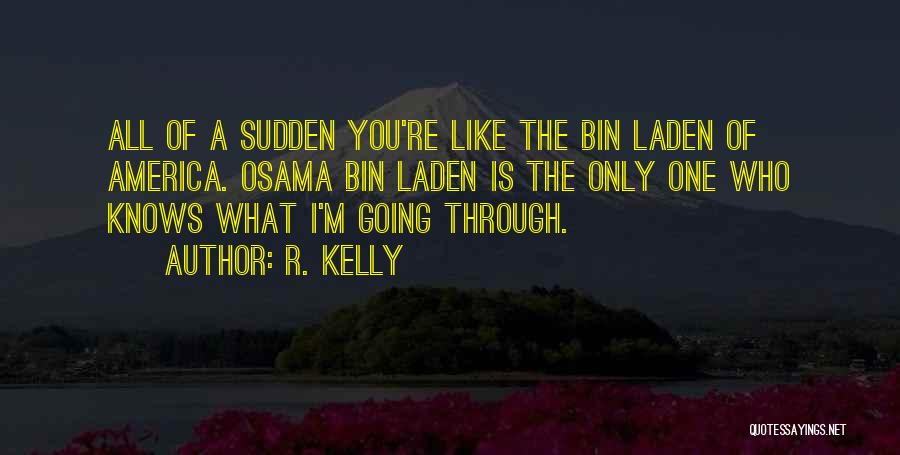 R. Kelly Quotes: All Of A Sudden You're Like The Bin Laden Of America. Osama Bin Laden Is The Only One Who Knows