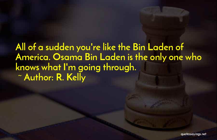 R. Kelly Quotes: All Of A Sudden You're Like The Bin Laden Of America. Osama Bin Laden Is The Only One Who Knows