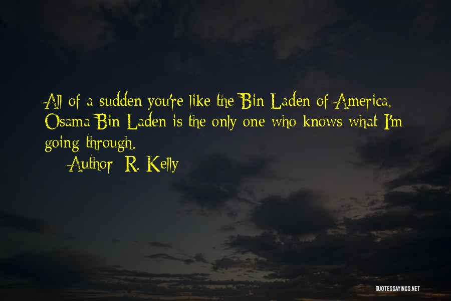 R. Kelly Quotes: All Of A Sudden You're Like The Bin Laden Of America. Osama Bin Laden Is The Only One Who Knows