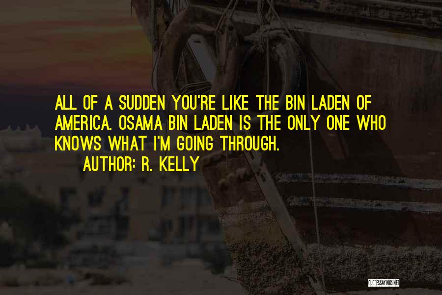 R. Kelly Quotes: All Of A Sudden You're Like The Bin Laden Of America. Osama Bin Laden Is The Only One Who Knows
