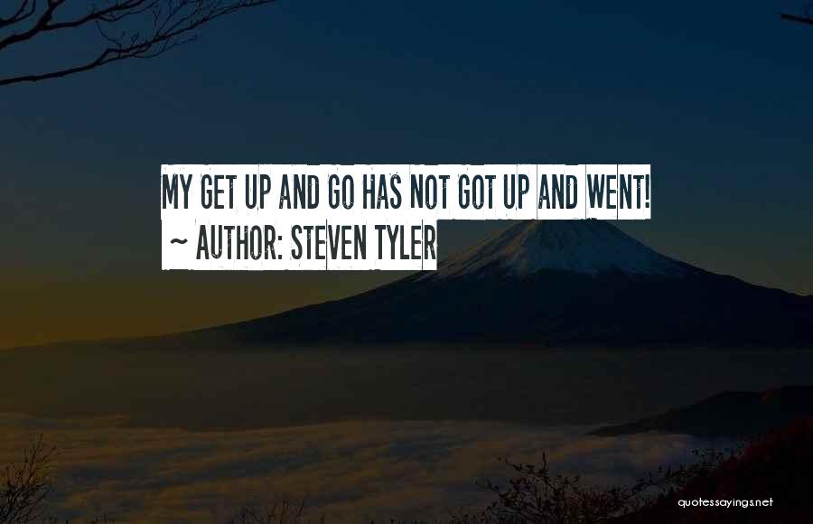 Steven Tyler Quotes: My Get Up And Go Has Not Got Up And Went!