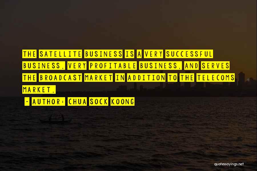 Chua Sock Koong Quotes: The Satellite Business Is A Very Successful Business, Very Profitable Business, And Serves The Broadcast Market In Addition To The