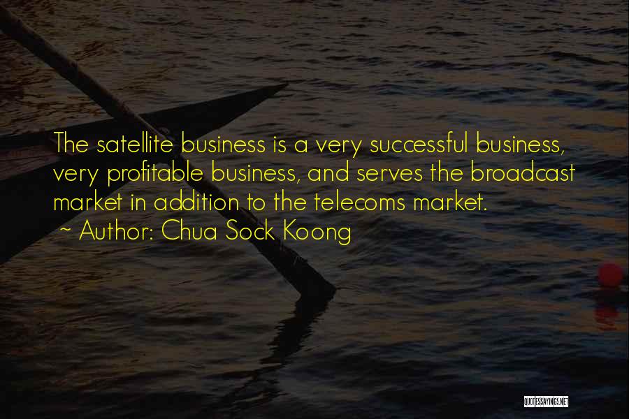 Chua Sock Koong Quotes: The Satellite Business Is A Very Successful Business, Very Profitable Business, And Serves The Broadcast Market In Addition To The