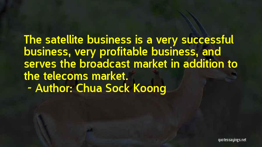 Chua Sock Koong Quotes: The Satellite Business Is A Very Successful Business, Very Profitable Business, And Serves The Broadcast Market In Addition To The