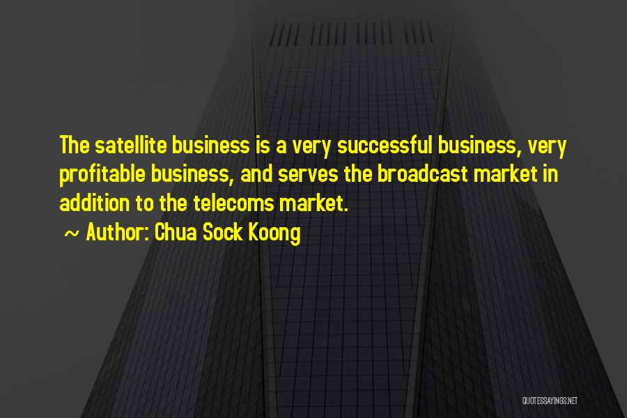Chua Sock Koong Quotes: The Satellite Business Is A Very Successful Business, Very Profitable Business, And Serves The Broadcast Market In Addition To The
