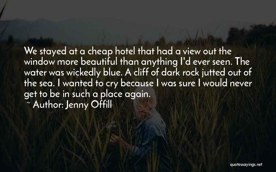 Jenny Offill Quotes: We Stayed At A Cheap Hotel That Had A View Out The Window More Beautiful Than Anything I'd Ever Seen.