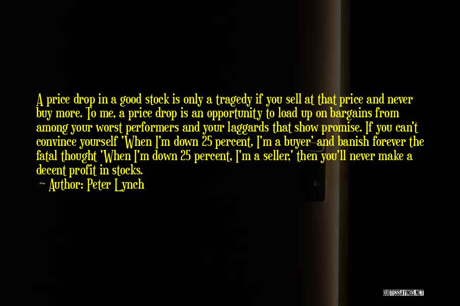 Peter Lynch Quotes: A Price Drop In A Good Stock Is Only A Tragedy If You Sell At That Price And Never Buy