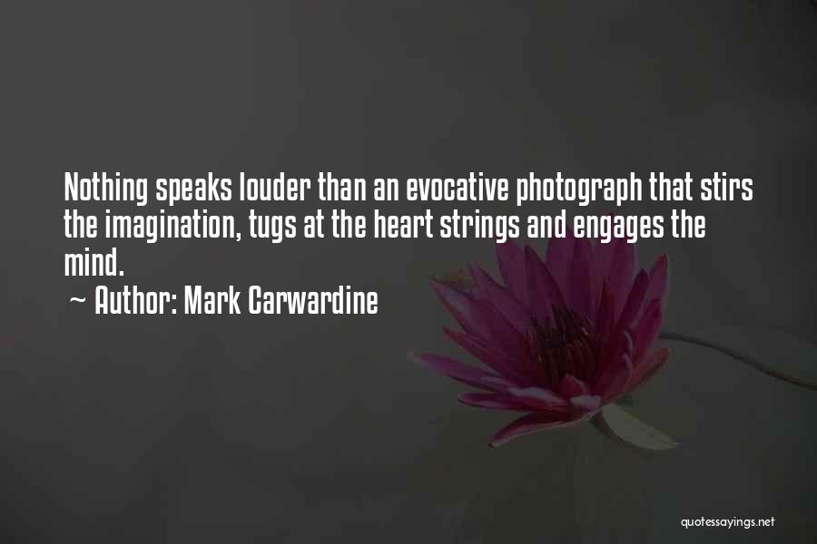 Mark Carwardine Quotes: Nothing Speaks Louder Than An Evocative Photograph That Stirs The Imagination, Tugs At The Heart Strings And Engages The Mind.
