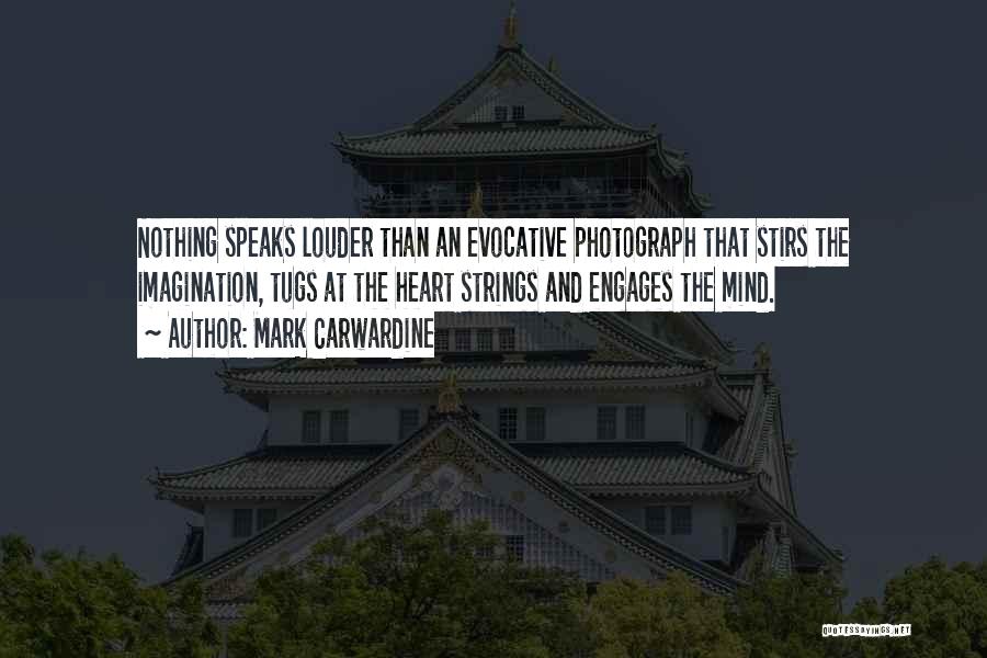 Mark Carwardine Quotes: Nothing Speaks Louder Than An Evocative Photograph That Stirs The Imagination, Tugs At The Heart Strings And Engages The Mind.