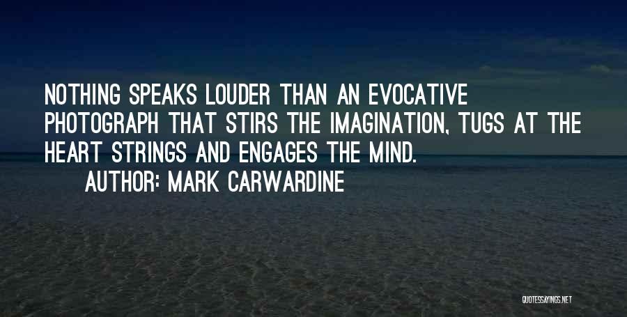 Mark Carwardine Quotes: Nothing Speaks Louder Than An Evocative Photograph That Stirs The Imagination, Tugs At The Heart Strings And Engages The Mind.