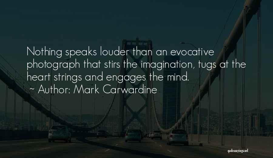 Mark Carwardine Quotes: Nothing Speaks Louder Than An Evocative Photograph That Stirs The Imagination, Tugs At The Heart Strings And Engages The Mind.