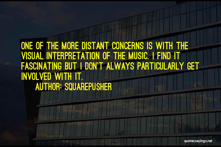 Squarepusher Quotes: One Of The More Distant Concerns Is With The Visual Interpretation Of The Music. I Find It Fascinating But I