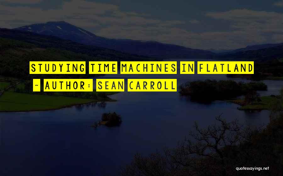 Sean Carroll Quotes: Studying Time Machines In Flatland