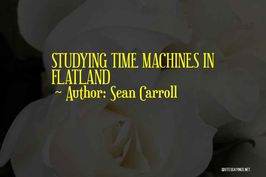 Sean Carroll Quotes: Studying Time Machines In Flatland