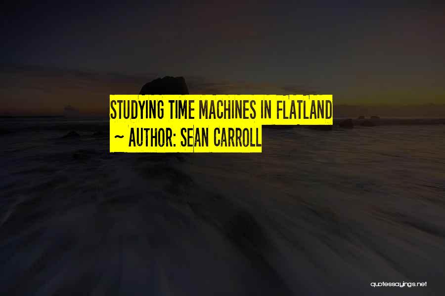 Sean Carroll Quotes: Studying Time Machines In Flatland