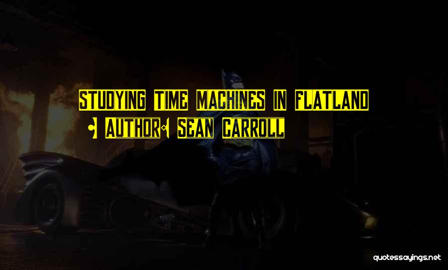 Sean Carroll Quotes: Studying Time Machines In Flatland