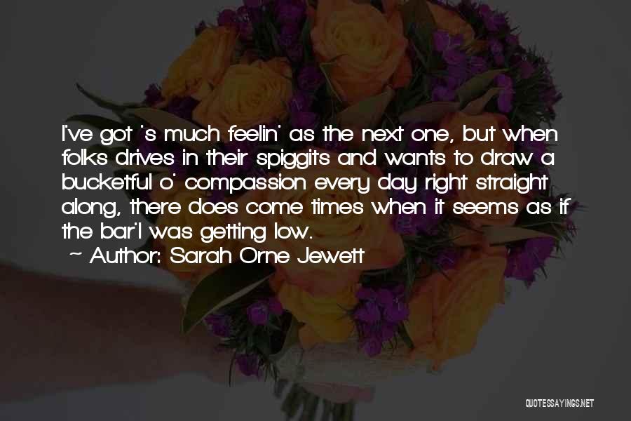 Sarah Orne Jewett Quotes: I've Got 's Much Feelin' As The Next One, But When Folks Drives In Their Spiggits And Wants To Draw