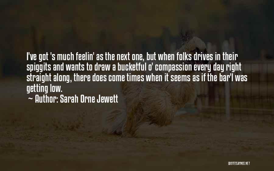 Sarah Orne Jewett Quotes: I've Got 's Much Feelin' As The Next One, But When Folks Drives In Their Spiggits And Wants To Draw