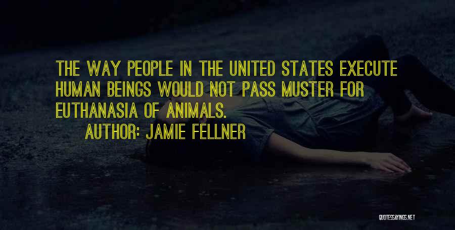 Jamie Fellner Quotes: The Way People In The United States Execute Human Beings Would Not Pass Muster For Euthanasia Of Animals.