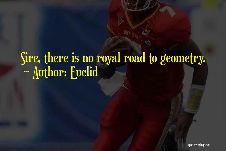 Euclid Quotes: Sire, There Is No Royal Road To Geometry.