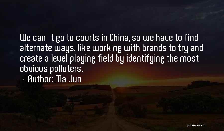 Ma Jun Quotes: We Can't Go To Courts In China, So We Have To Find Alternate Ways, Like Working With Brands To Try