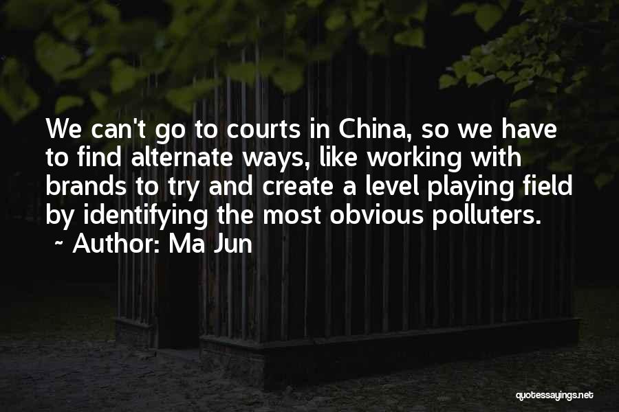 Ma Jun Quotes: We Can't Go To Courts In China, So We Have To Find Alternate Ways, Like Working With Brands To Try
