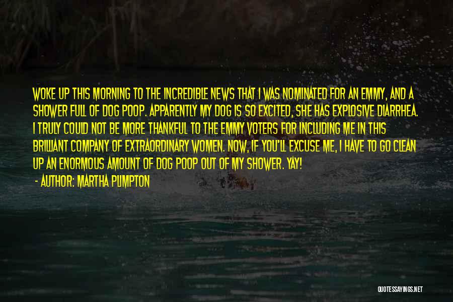 Martha Plimpton Quotes: Woke Up This Morning To The Incredible News That I Was Nominated For An Emmy, And A Shower Full Of